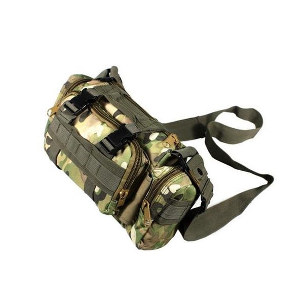 Better Than A Brand Light Woodland Military Camouflage Multi-Purposes Fanny Pack / Waist Pack / Travel Lumbar Pack BE97555